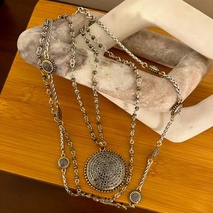 Three Strand Lucky Necklace